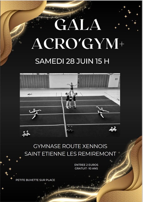 Samedi 28 juin : gala Acro'Gym+