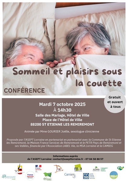 Conférence-débat « Sommeil et plaisirs sous la couette »