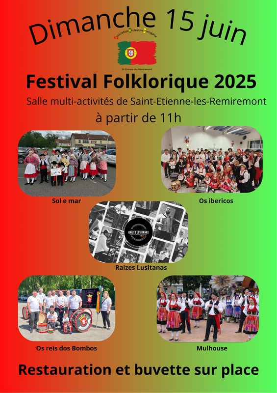 Dimanche 15 juin : festival folklorique