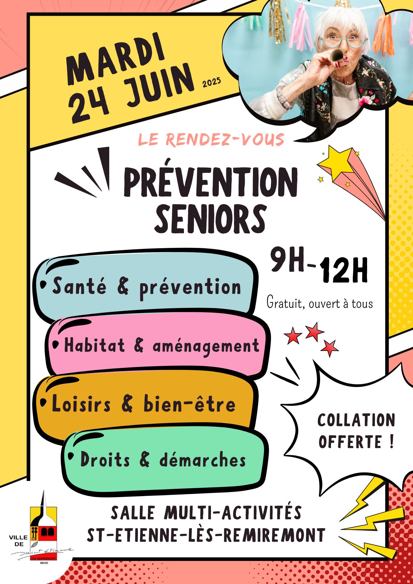 Mardi 24 juin : prévention seniors