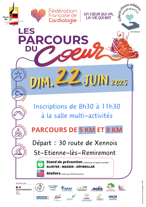 Dimanche 22 juin : parcours du coeur