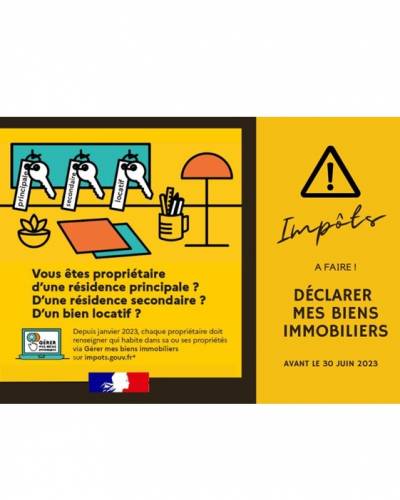 Déclaration pour les propriétaires d’un bien immobilier 
